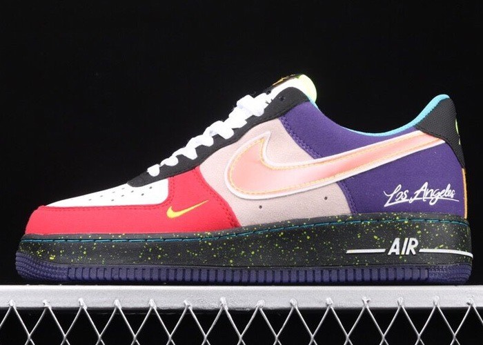 Air Force 1 '07 L***V8 'What The LA' White/Black/Hyper Jade CT1117-100