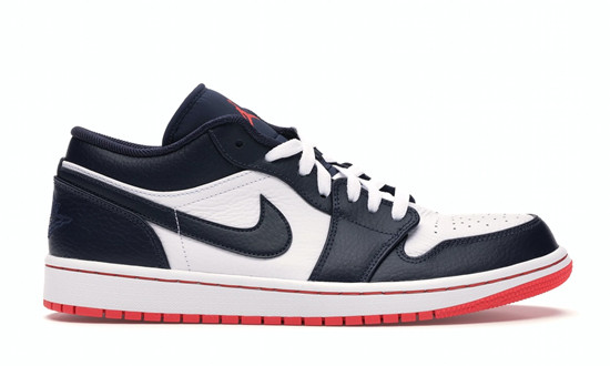 AIR JORDAN 1 LOW OBSIDIAN, EMBER GLOW & WHITE 553558 481